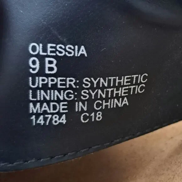 Chaps Women's Olessia Blue Faux Suede Wedge Sandals Slip-On Size 9 - Picture 8 of 8